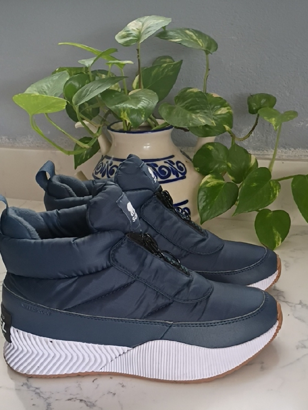 Sorel Navy and Black Women's Slip-On SNEAKERS